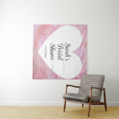 Wedding shower wall poster personalized wandteppich (Beispiel (Horizontal))