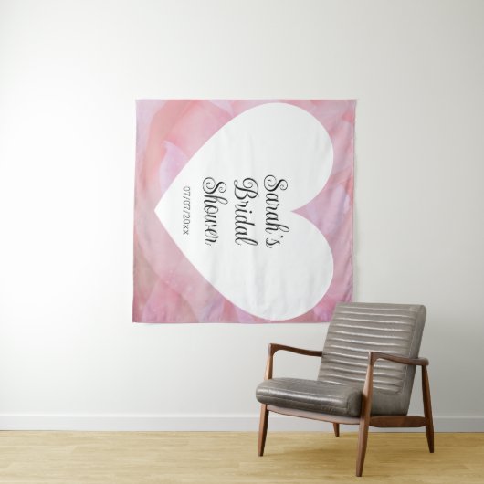 Wedding shower wall poster personalized wandteppich (Beispiel (Horizontal))