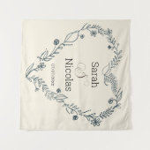 Wedding shower wall poster personalized wandteppich (Vorderseite (Horizontal))