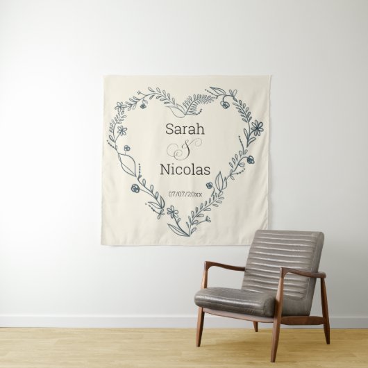 Wedding shower wall poster personalized wandteppich (Beispiel)