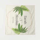 Wedding shower wall poster personalized wandteppich (Vorderseite (Horizontal))