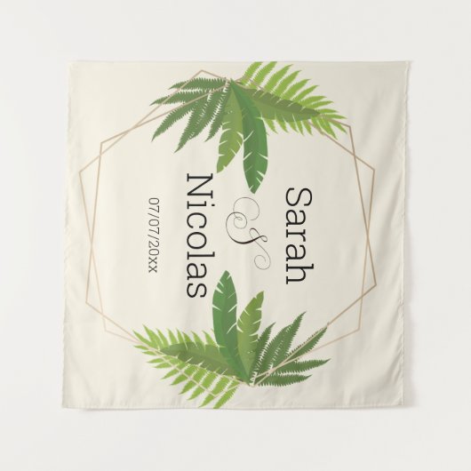 Wedding shower wall poster personalized wandteppich (Vorderseite (Horizontal))