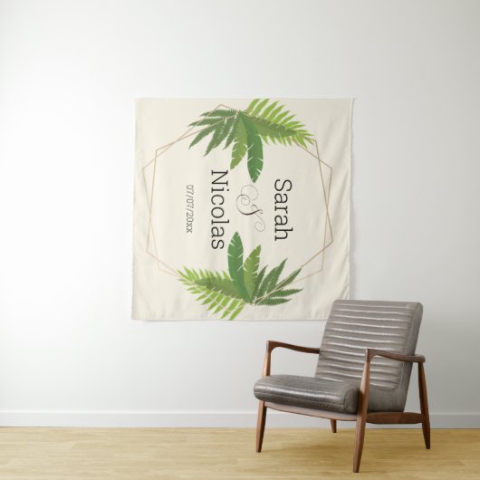 Wedding shower wall poster personalized wandteppich (Beispiel (Horizontal))