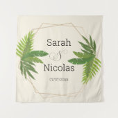 Wedding shower wall poster personalized wandteppich (Vorderseite)