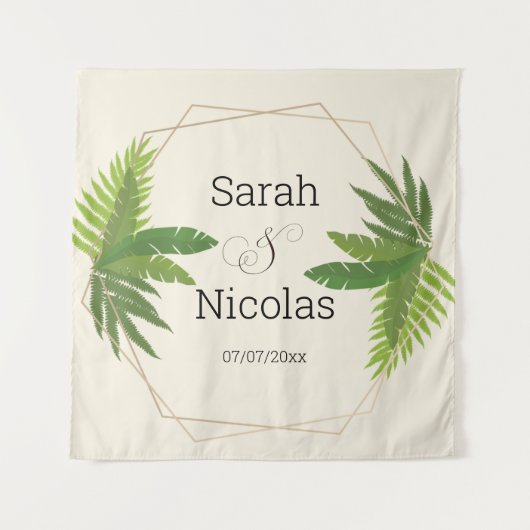 Wedding shower wall poster personalized wandteppich (Vorderseite)