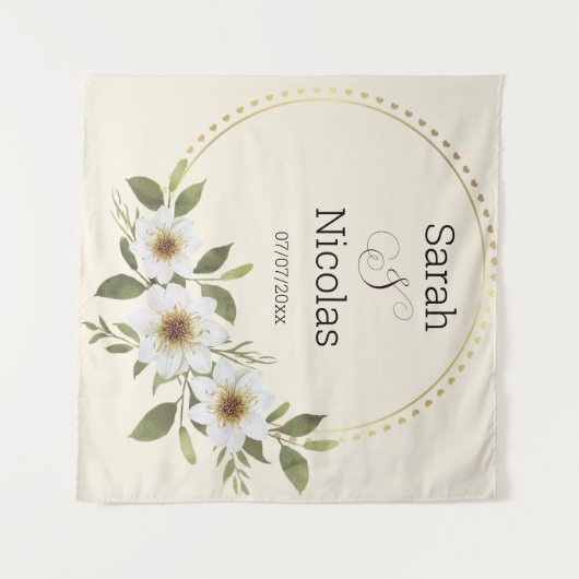 Wedding shower wall poster personalized wandteppich (Vorderseite (Horizontal))