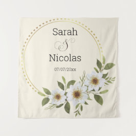 Wedding shower wall poster personalized wandteppich