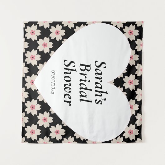 Wedding shower wall poster personalized wandteppich (Vorderseite (Horizontal))