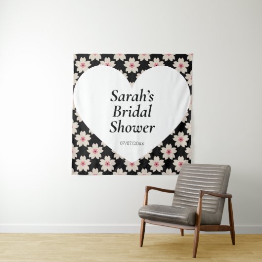 Wedding shower wall poster personalized wandteppich (Beispiel)