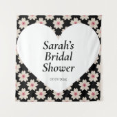 Wedding shower wall poster personalized wandteppich (Vorderseite)