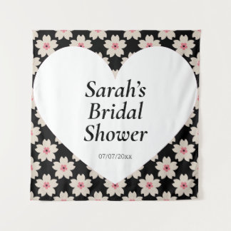 Wedding shower wall poster personalized wandteppich