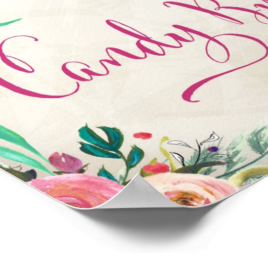 Wedding Sign - Candy Buffet Poster (Ecke)