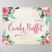 Wedding Sign - Candy Buffet Poster (Vorne)