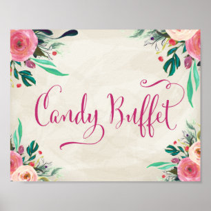 Wedding Sign - Candy Buffet Poster