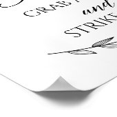 Wedding Sign - Foto Booth Laurel Wedding Sign Poster (Ecke)