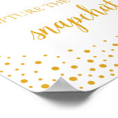 Wedding Sign - Snapchat Confetti Wedding Sign Poster (Ecke)