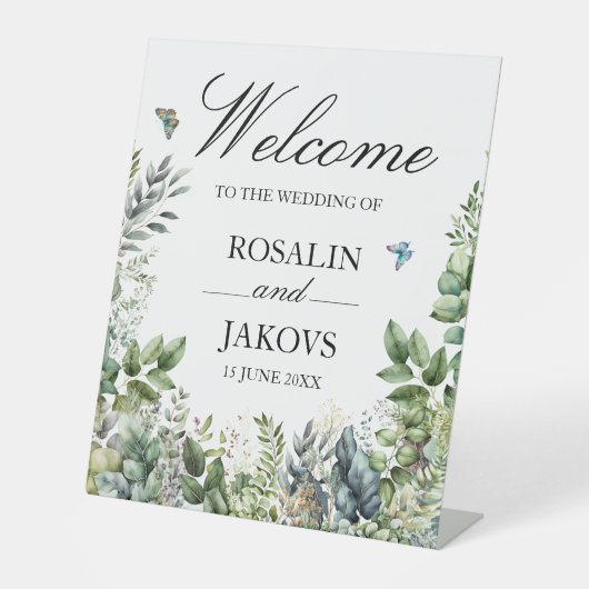 Wedding Sign Sockelschild (Vorderseite)