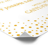 Wedding Sign - Spende Confetti Wedding Sign Poster (Ecke)