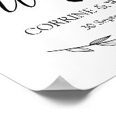 Wedding Sign - Wedding Welcome Laurel Wedding Sig Poster (Ecke)