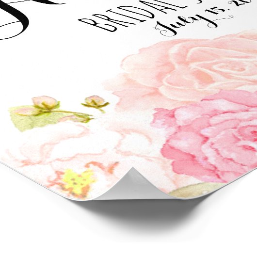 Wedding sign, welcome,  shower , poster, banner poster (Ecke)