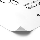 Wedding Sign - Wifi Password Grüne Zeichen Poster (Ecke)