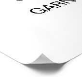 Wedding Signature Drink Dog Photo Poster (Ecke)