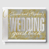 Wedding Silver Lining Guest Book Gästebuch (Vorderseite)