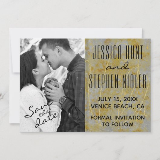 Wedding Silver Lining Save The Date (Vorderseite)