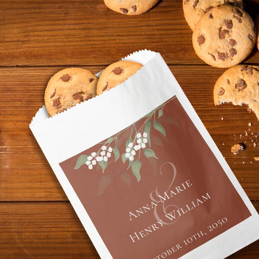 Wedding Simple Candy Favors Elegant Terracotta Geschenktütchen