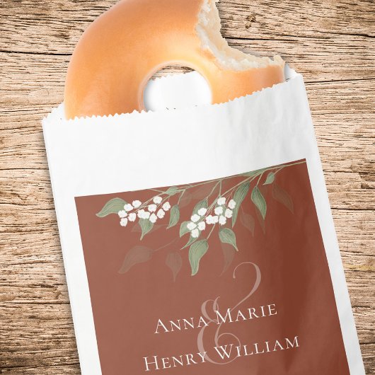 Wedding Simple Candy Favors Elegant Terracotta Geschenktütchen