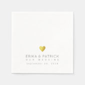 Wedding Simple Elegantly Designed Serviette (Vorderseite)