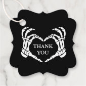 Wedding Skeleton Til Death Do Us Part Black Geschenkanhänger (Vorderseite)