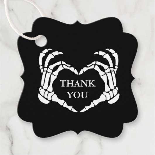 Wedding Skeleton Til Death Do Us Part Black Geschenkanhänger (Vorderseite)