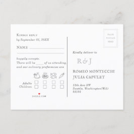 Wedding Song Request UAWG Einladungspostkarte