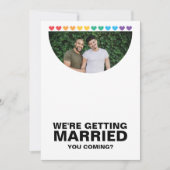 Wedding Sounds Gay Fun Rainbow Pride Einladung (Vorderseite)