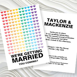 Wedding Sounds Gay Fun Rainbow Pride Einladung