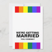 Wedding Sounds Gay Fun Rainbow Pride Einladung (Vorderseite)
