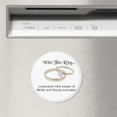 Wedding Souvenir Magnet (In Situ (Geschirrspüler))