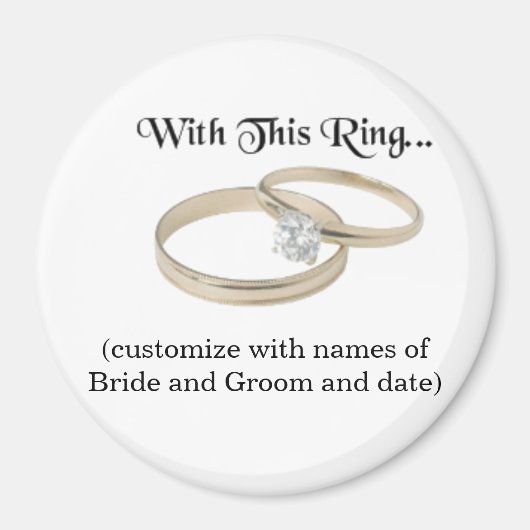 Wedding Souvenir Magnet (Vorne)