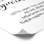 Wedding Sparkler Sign Es begann mit einem Sparkle Poster (Ecke)