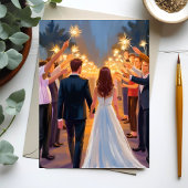 Wedding Sparklers | Marriage Celebration Card