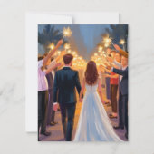 Wedding Sparklers | Marriage Celebration Card (Vorderseite)