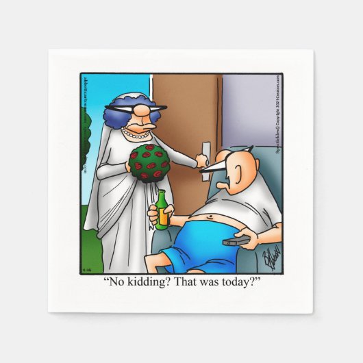 Wedding Spaß Party Napkins Serviette (Vorderseite)