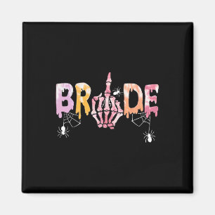 Wedding Spooky Halloween Skeleton Bride Just Marri Magnet