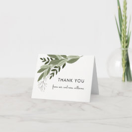 Wedding Sprig Vielen Dank Note Card Dankeskarte