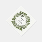 Wedding Sprigs Cocktail Napkins Serviette (Ecke)