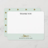 Wedding St. Patrick's Day Danke von beiden Mitteilungskarte (Vorne/Hinten)
