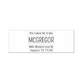Wedding Stamp Future Mr. Mrs. Last Name Engagement Permastempel (Design)