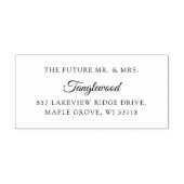 [Wedding Stamp] The Future Mr & Mrs Address Label Permastempel (Design)