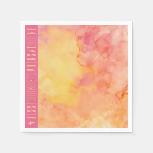 Wedding Standard Napkin Fresh Blume Floral Serviette (Vorderseite)